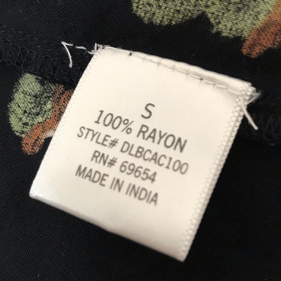 BLUE RAIN Cactus Plant Print Open Front Kimono - Picture 7 of 8